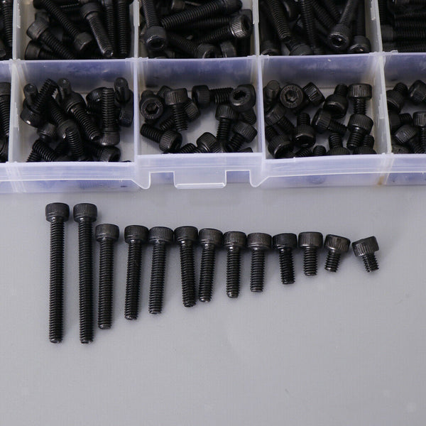 Black-force 12.9 Screw Alloy Level Hexagon Steel Plug Head Cap Screws Series Set