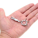 Stainless steel outdoor multipurpose Keychain Round Keychain Money Clip EDC