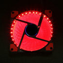 PC Computer 33 LED 120mm Silent Computer Case Heatsink Cooler Fan(Red)