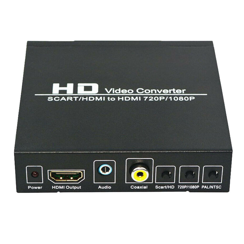 Premium SCART to HDMI Converter Upscaler Support HDMI Connector Output, Metal