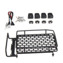 Roof-rack 1:10 RC Cars Roof Luggage LED Light Remote Control