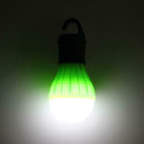 2 PCS Outdoor Hanging 3LED Camping Tent Light Bulb Fishing Lamp(Green)