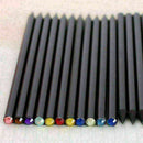 12PCS Black Wood HB Pencil With Colorful Diamond School Writing Pencils K0R W3P5