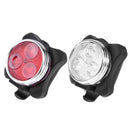 Bicycle Headlight+Tail Lamp 3 Modes USB Rechargeable Safety Warning Light