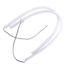 2pcs 60CM Amber LED Flexible Car Daytime Running Light DRL Strip Tube Headlight