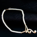 Women Elegant Engagement Trendy Party Geometric Anniversary Necklace Earring Set