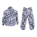 Breathable Leafy Camo Hooded Stretchy Ghillie Suits Clothes Jacket Pants