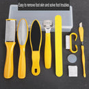 10In1 Pedicure Paddle Foot Scraper Pumice Stone Brush File For Hard Skin Remover