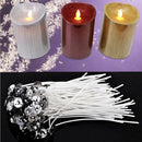 100PCS 12cm Candle Wick Pre Waxed Cotton with Sustainers For Soy Wax Candle DIY