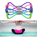 4PCS Latex Rubber Resistance Stretch Band Rope Fitness Exercise Pilates Yoga asd