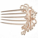 Rhinestones Pearls Bridal Wedding Party Hair Comb Headdress Clip Pin Decor, D2M2
