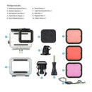 Plastic Waterproof Shell Housing Case For GoPro 5/6/7 Hero Black R4Y1 A7C7 X0E2