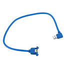USB 3.0 A Female To 90 Degree Right Angled USB A Male Extension Cable With