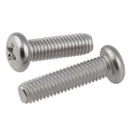 M3 x 10mm 304 Stainless Steel Phillips Pan Head Screws Bolt 60pcs