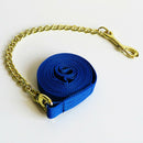 Copper Equestrian Horse Lead Rope Webbing Pony Rein Halter Grip Chain Blue 0.5m