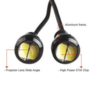 2Pcs 12V Eagle Eye LED DRL Lights 9W 18mm Car Daytime Running Signal Bulbs G6X8