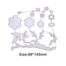 1pc Plum Branches Cutting Dies Stencil Craft Embossing Cut Die For DIY