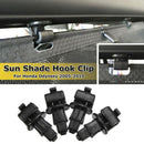 4X Black Odyssey 05-10 Sliding Door Sun Shade Hook Clips Kit FT