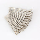 10x Metal Single Prong Alligator Clip Hair Bows Hairdressing Sectioning Barrette