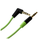 3.5MM Male To Male Car AUX Cord Studio Audio Extension Bent Cable(Green)