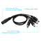 1 Female To 4 Male Power Supply Split Cable Converter DC 12V For CCTV Camera DVR