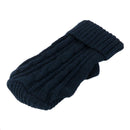 Small Pet Dog Sweater Warm Clothes Crochet Coat For Chihuahua Dark Blue 8#