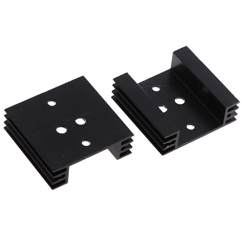 2Pcs 45x45x14mm TO3 Transistor Heat Sinks TO-3 Black Amumin%PJ Gw