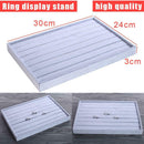 Ring Velvet Jewellery Display Box Cufflinks Storage Tray Case Holder Organi
