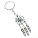 Metal Key Chain Ring Feather Tassels Dream Catcher Keyring Keychain Gw