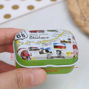 Mini tin trinket jewelry coin box tinplate storage case American Route 66  JR