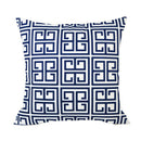 Geometric Design Wave Pattern Short Plush Square Home Decorative Pillow And