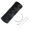 Polyester Hair Track Weft Weaving Sew Decor Thread For Hair Extensions Black