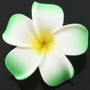 Barrette hair clip with foam frangipani for girls women - Green