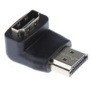 90 Degree+ 270 Degree Right Angle HDMI Male to Female HD Adapter for HDTV