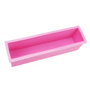 1200g Silicone Soap Mould Rectangle Toast Loaf Bread Baking Cake Mold A Pink