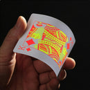 55pcs Waterproof Poker PVC Plastic Fluorescent Playing Cards Board Game FT