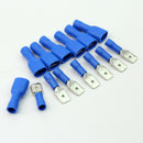 100 Insulated Crimp Terminals Electrical Connectors Auto Wiring Spade Bu RWU