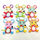 50pcs Wooden Mouse Buttons Colorful 2 Holes Buttons for Sewing Scrapbooking