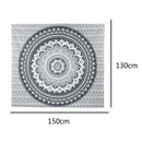 Boho Wall Tapestry Beach Towel Blanket Home Carpet (Mandala05)(150x130cm) SN9F