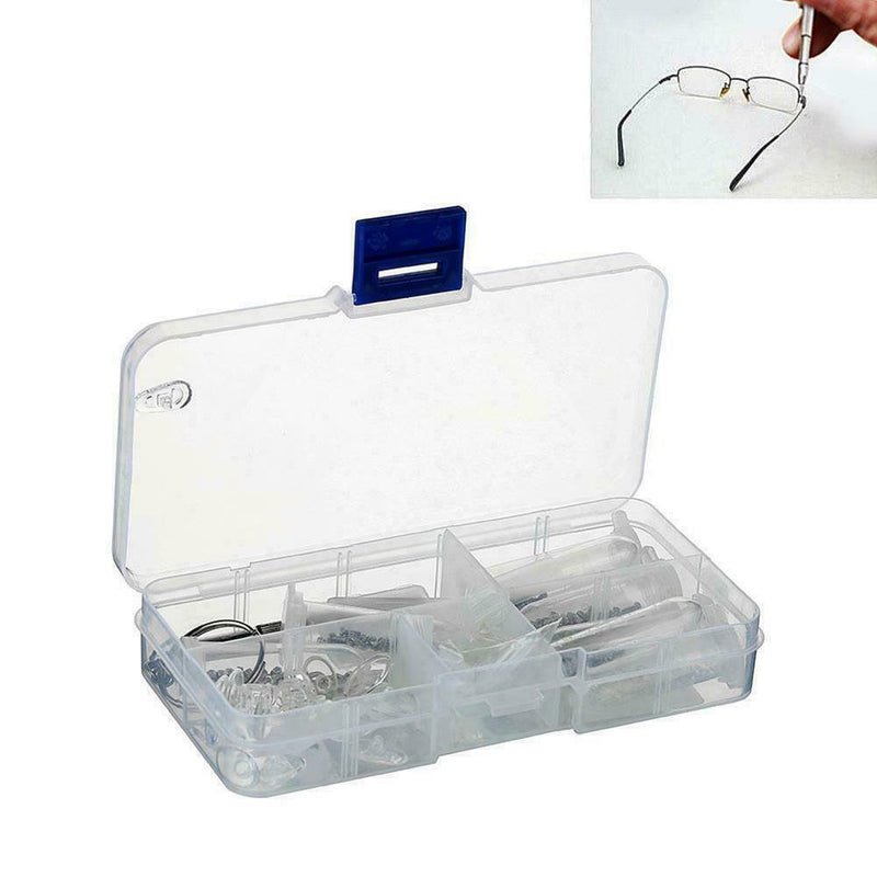 Sun Glasses Eyeglasses Optical Repair Tool Screwdriver Screws Kit Pad Nut N E1W0