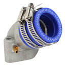 Carburetor Frosted Intake Pipe Adapter Manifold for GY6 150cc Engine Scooter