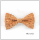 Novelty Corkwood Bow Ties For Men Wedding Marriage Handmade Cork Wood Bow t S7V1
