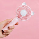 Cute Mini Portable Handheld Cooling Fan & Usb Rechargeable Desk Quiet Air C