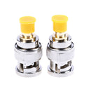 2Pcs BNC male plug to SMA female jack RF adapter connector3C