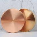 Storage Trays Multipurpose Brass Round Desk Metal Jewelry Organizers 10&14cm