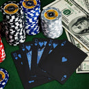 2 Decks of Waterproof Poker Cards, Plastic PVC Playing Cards with Gift Box