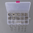 225Pcs Steel External Circlip Retaining Ring Snap Ring Assortment Kit Ã¯Â¼Å’For