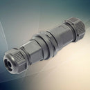 Black RJ45 M25 IP67 Protection Double-ended Waterproof Connector Plastic  SQP