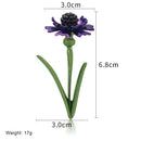 Cornflower Daisy Flower Enamel Brooches Women Men'S Weddings Brooch Pins Pu Z2V6