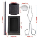 5x Torch Melting Kit Metal Torch Casting Kit, High Purity Graphite Modern